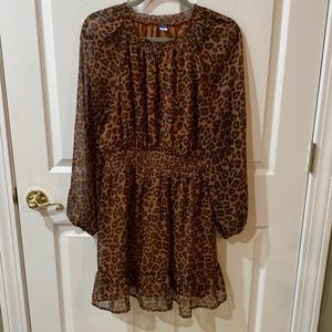 Midi dress leopard